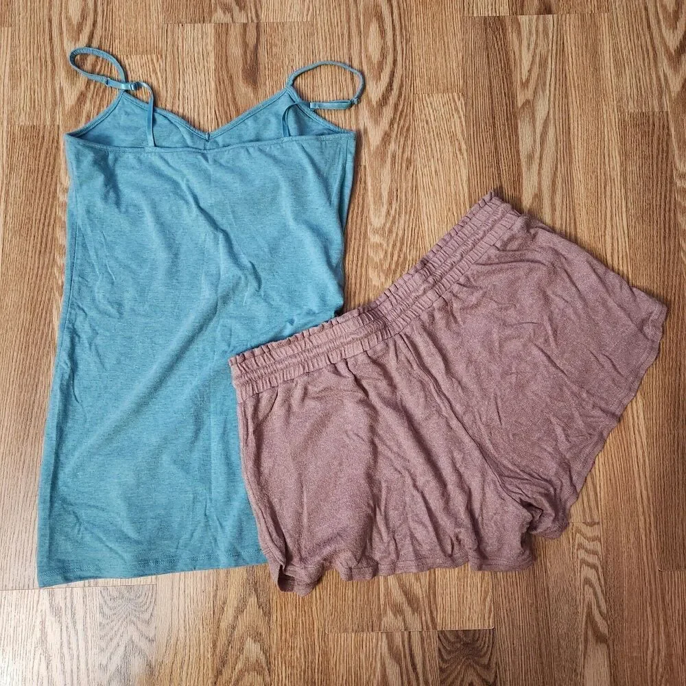 Perfect Tunic Cami, Lounge Shorts Women's Size Large Camisole Spaghetti Straps